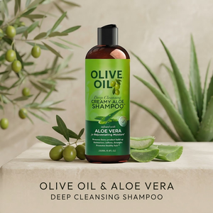 Shampoo nourrissant à l'huile d'<span class=keywords><strong>olive</strong></span> et à l'aloe vera 250ml avec bouchon à pression, vente en gros, OEM, ODM, personnalisé - Product Image 2