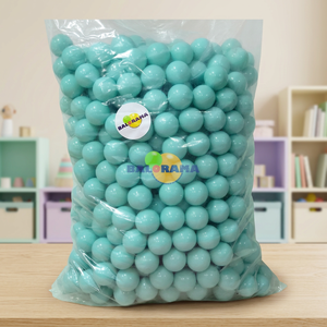 บอลลาโรม่า สนามเด็กเล่น ลูกบอลพลาสติก/พีวีซี สีเขียวอ่อน 7 ซม. สำหรับเด็กอายุ 2-13 ปี-500 ชิ้น - Product Image 3