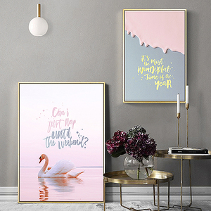 Paysage marin montagne voyage paysage affiche toile impression bateau herbe nordique peinture mur Art photos pour salon décor - Product Image 2