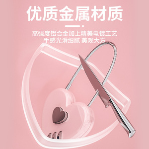 Zhan Hanlai Weishi Heart Shape Steel Wire <b>Combination</b> Padlock For Travel Cabinet Suitcase Lock With 4 Digit Code Security Lock - Product Image 2