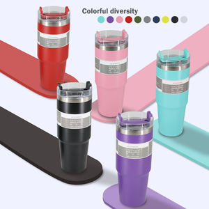 Vaso Térmico Rosa de 30oz con Popote, Personalizable con Logo, para Bebidas, Viajes al Aire Libre, Deportes, Vasos de Agua al por Mayor, Tazas Metálicas - Product Image 3