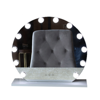 Miroir de Maquillage Lumineux pour Coiffeuse avec Ampoules LED et Interrupteur Tactile – Meuble de Maquillage
