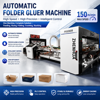 Máquina Plegadora y Encoladora Automática para Cajas de Cartón Corrugado, Venta de Fábrica QZD