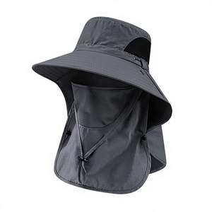 Chapeau de pêche unisexe anti-UV, style pêcheur, personnalisé, pour activités de plein air et alpinisme, protection solaire respirante avec couvre-visage, idéal pour l'été - Product Image 1