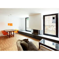 Ventanas Abatibles de Aluminio Estilo Europeo con Malla Mosquitera para Casas, Ventana Abatible de Vidrio de Vista Completa para Sala de Estar, NFRC