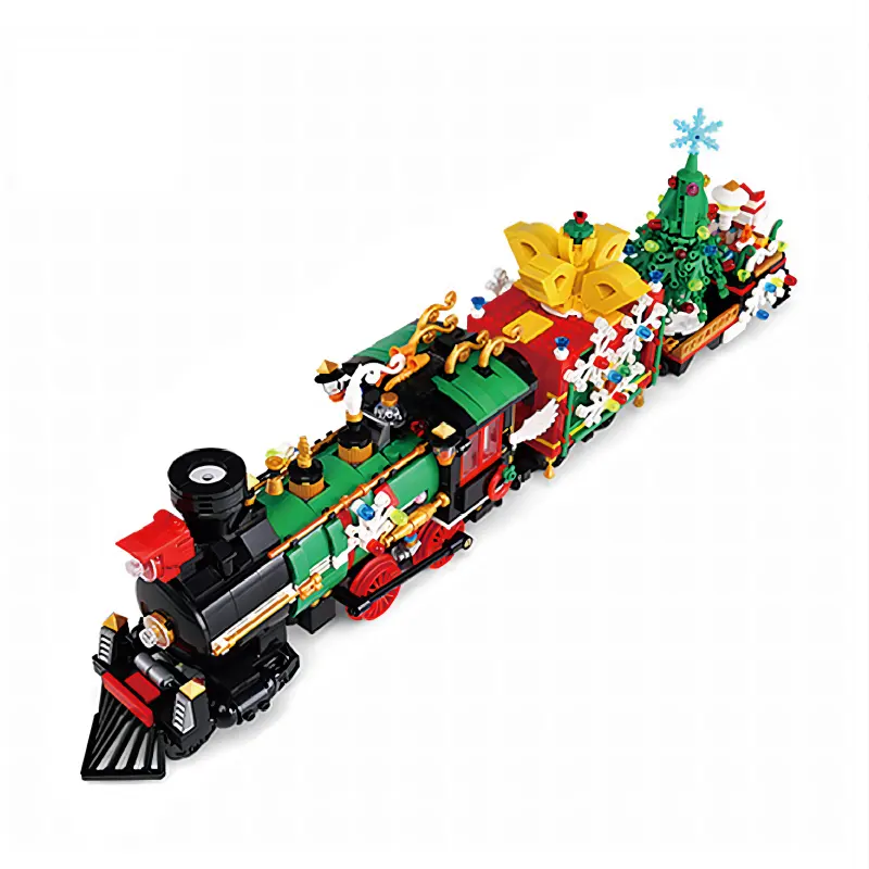 Tech Christmas Train Controle Remoto Brinquedo La Fete Tijolos APP Controle Presente De Aniversário Para Crianças