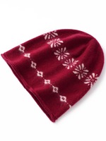 Bonnet tricoté jacquard Fair Isle décontracté pour homme et femme, idéal pour l'extérieur et pour rester au chaud en automne et en hiver (vente en gros)