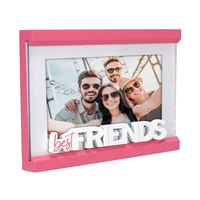Cadre photo personnalisé en bois fait main, écologique, cadeau personnalisé, cadre photo de table créatif pour les meilleurs amis