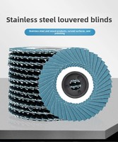 Roue de polissage abrasive flexible en acier inoxydable, outil de polissage de surface, grain 320, disque de meulage grain 80, pour rampes d'escalier
