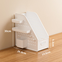 Panier de rangement en plastique JP25 pour bureau, idéal pour dortoirs étudiants, organiseur de bureau, fournitures scolaires et livres, panier de classement de bureau