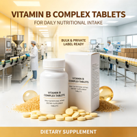Complément de vitamines B complexes pour adultes, comprimés de haute qualité, vitamines B naturelles, certifié GMP