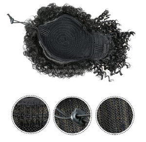 LW-81QT Chignon ricci con <span class=keywords><strong>frangetta</strong></span> accessori di alta qualità treccia di estensione per le donne Scrunchie Afro crespo di sintesi dei capelli capelli morbidi - Product Image 2