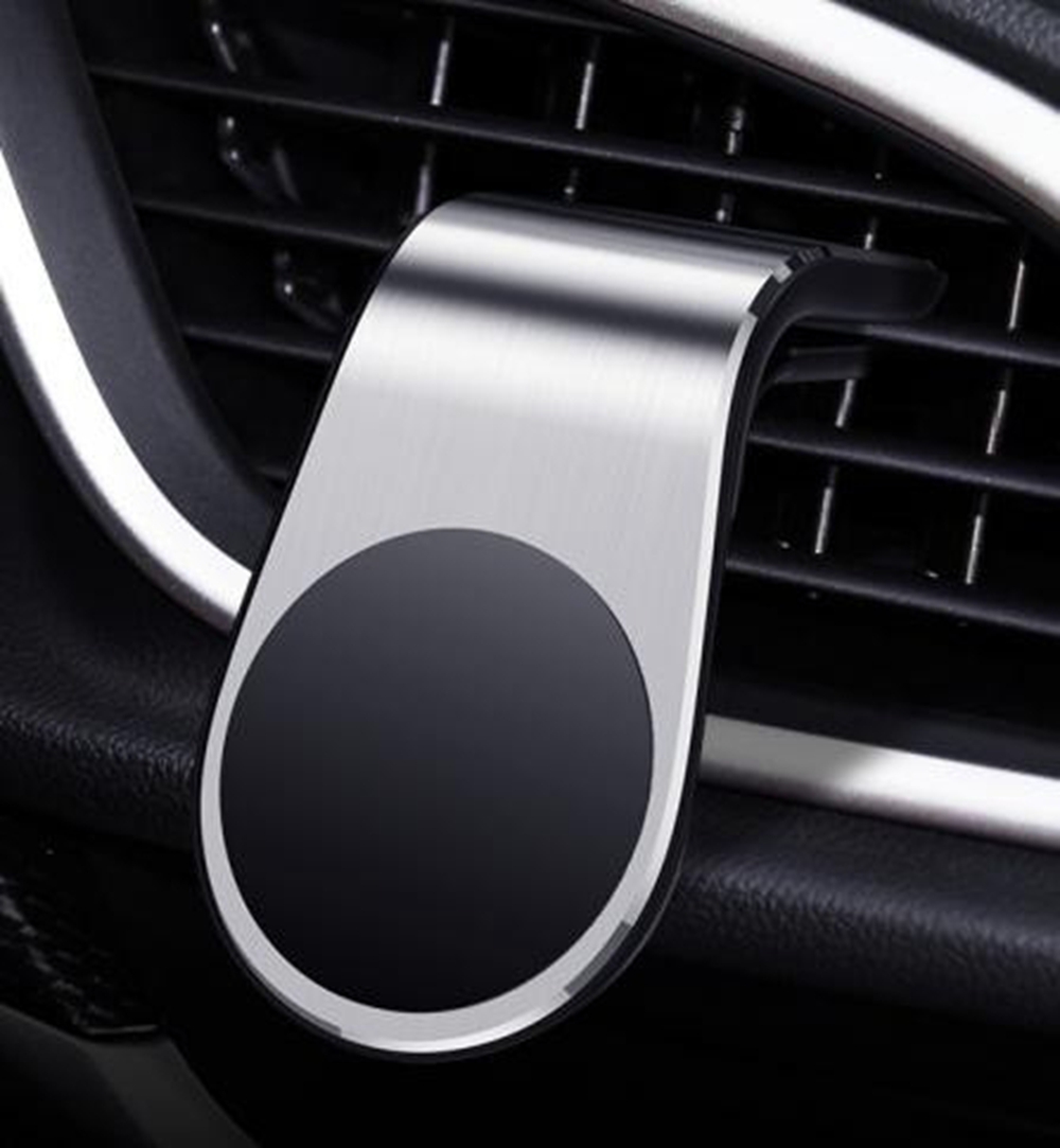 Wholesale Magnetic Car Phone Holder  for GPS L Shape Stand for Phone, Strong Magnet Metal Car Mount Air Vent Phone Holder