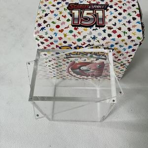Tùy Chỉnh 151 Booster Bó <span class=keywords><strong>Acrylic</strong></span> Trường Hợp Từ Hiển Thị Hàng Đầu Hộp Cho Scarlet Và Tím 151 Booster Bó Bảo Vệ Cho Pokemon - Product Image 3