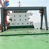 Grue de pont pour couvercles de hublot 10-25 tonnes, résistante à la corrosion, hydraulique, certifiée BV CCS DNV, du fabricant