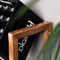 6 Kisten Getränke regal 3 Tier Bambus und Holz Bier kisten halter für alle Arten von Getränken