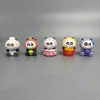 Boîte mystère Panda en PVC floqué, série XiaoQ Food Fun, jouet mystère animal mignon au design original, idéal pour les enfants