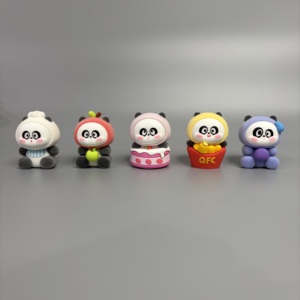 Caja Sorpresa de Panda de PVC Seguro, Serie XiaoQ Food Fun, Juguete Misterioso de Animales Adorables con Diseño Original, Perfecto para Niños - Product Image 6
