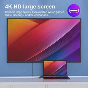 Base de Conexión para Portátil 7 en 1, Hub USB Tipo C <span class=keywords><strong>Dual</strong></span>, USB-C, USB 3.0, 2.0, SD, TF, Adaptador Multipuerto con <span class=keywords><strong>HDMI</strong></span> - Product Image 4