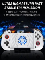 Manette de jeu extensible X3 Dual Hall Vibration Burst Switch BT sans fil compatible Android/iOS/PC avec refroidissement et joystick
