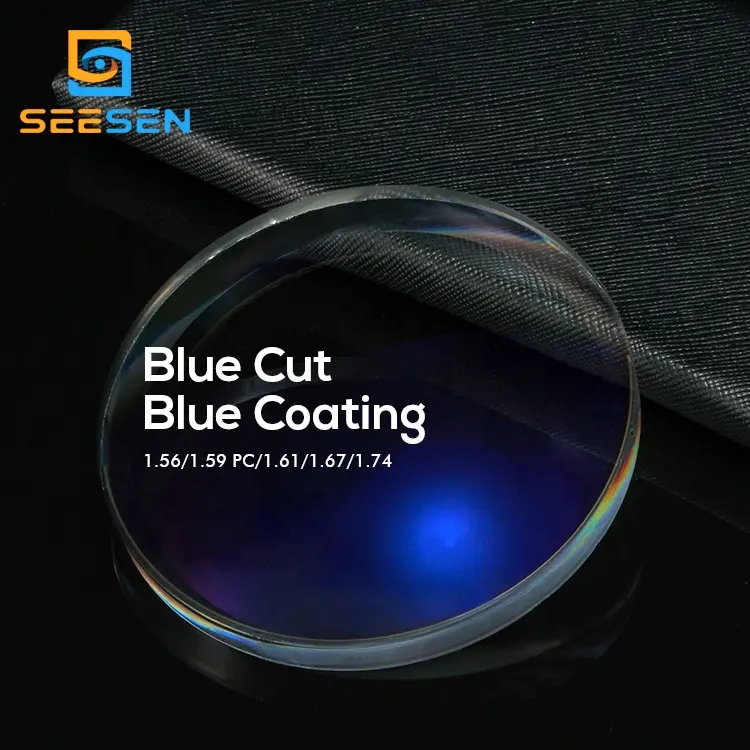 1.56 blue cut optical lens anti blue light prescription lenses EMI AR Single Vision glass lenses optical lens