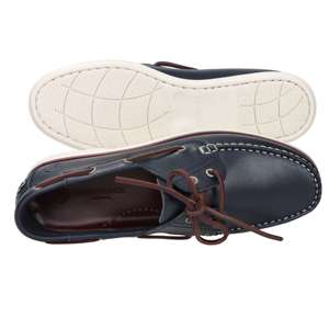 Chaussures bateau pour homme Lumberjack, bleues, taille 45, à lacets, en cuir, chaussures décontractées - Product Image 6