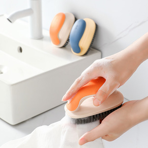 Brosse à chaussures à poils doux, filaments en nylon et plastique, outil de nettoyage doux pour chaussures, usage domestique, brosse à linge multifonctionnelle - Product Image 2