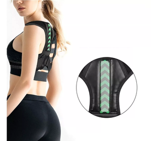 Cinturón <span class=keywords><strong>de</strong></span> Soporte Lumbar Ajustable y Profesional para <span class=keywords><strong>Corrección</strong></span> <span class=keywords><strong>de</strong></span> Postura, con Soporte para Clavícula y Cierre <span class=keywords><strong>de</strong></span> Cordones, Unisex para Adultos - Product Image 1