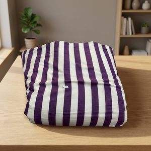 Tissu violet tendance à rayures grande capacité pour sacs, vêtements et rideaux – Impression personnalisée – Vente chaude - Product Image 3