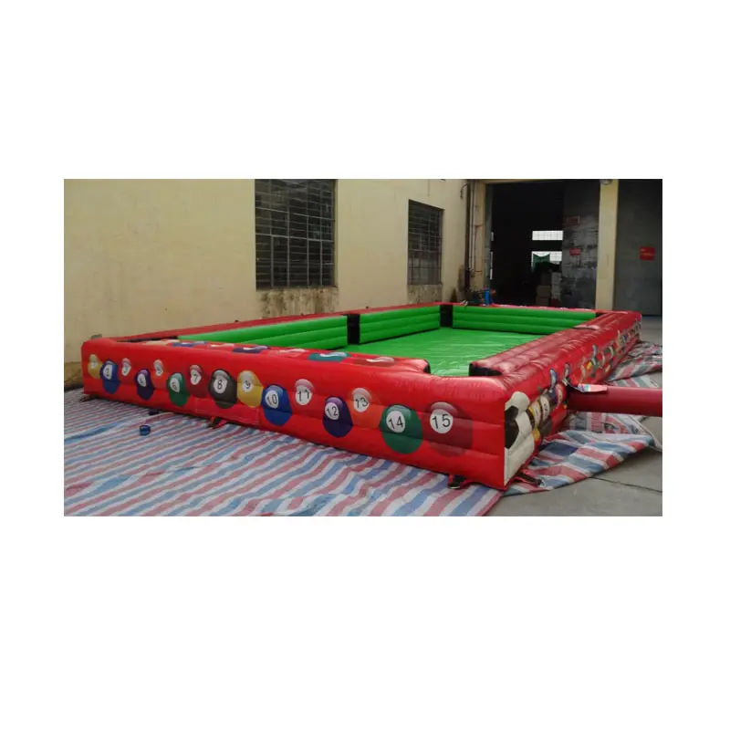 Ngoài Trời Khổng Lồ Inflatable Billiards Bảng Bi Da Bóng Dòng Để Bán