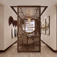 Usine de Foshan propose un prix avantageux pour un panneau mural décoratif mobile en acier inoxydable au design contemporain, écran en aluminium, séparateur de pièce
