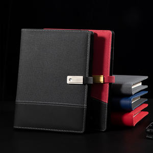 Personalizado de luz LED logotipo Powernbank Notebook organizador regalo con paquete de caja para regalo evento USB Cartera de <span class=keywords><strong>Agenda</strong></span> - Product Image 4