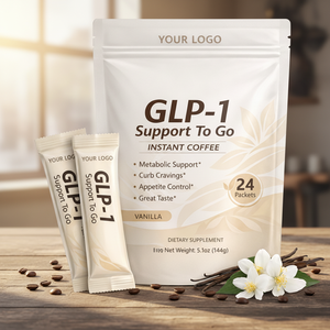 Complément alimentaire OEM GLP-1 en poudre de café instantané pour le soutien quotidien du métabolisme et la gestion de l'énergie, saveur <span class=keywords><strong>vanille</strong></span>, 24 sachets - Product Image 1