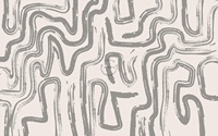 Papier peint mural artistique imperméable auto-adhésif pour la décoration de la maison, lignes abstraites minimalistes à tons doux, traces de pinceaux gris