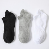 Chaussettes de sport pour hommes en coton 100% écologiques, respirantes et absorbantes, couleur unie, pour le printemps