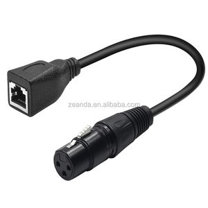 מיקרופון באיכות גבוהה כבל xlr זכר rj45 ethernet נקבה נחושת מוליך pvc פה בידוד מערבל מתח נמוך טעינה 16a - Product Image 5