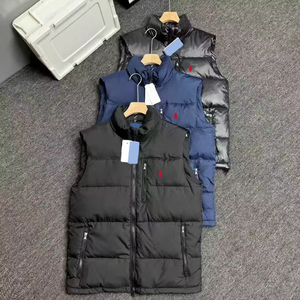 <span class=keywords><strong>Gilet</strong></span> Invernale di Lusso Classico per Uomo, Giacca Senza Maniche Imbottita con Ricamo RL, Idrorepellente, Design Elegante, Nero - Product Image 1