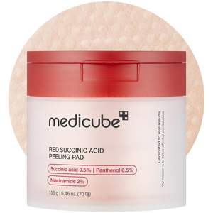 Medicube Red Succinic Acid Peeling Pad 0.5% Niacinamide 2% Pour Peaux à Tendance Acnéique Exfoliant - Product Image 1