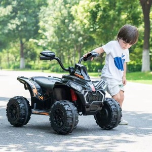 <span class=keywords><strong>Quad</strong></span> électrique pour enfants, batterie <span class=keywords><strong>6V</strong></span>, phares, MP3, USB, contrôle du volume, meilleurs cadeaux pour les garçons et les filles de 2 à 7 ans, noir - Product Image 4
