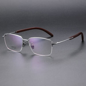 Stok bingkai optik dari pabrik ShenZhen Titanium berkualitas tinggi + bingkai kayu cendana kacamata optik CS-H2316 - Product Image 3