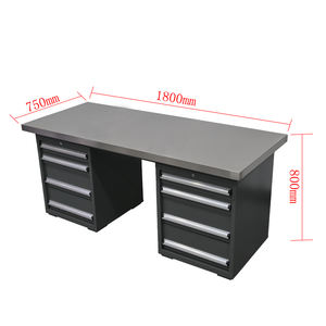 Zware Roestvrijstalen Werkbank Laden Aanpasbare Oem Metalen Rollende Werkplaats Opbergkast Voor Gereedschapsorganisatie - Product Image 1