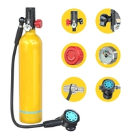 1L Mini équipement de plongée sous-marine bouteille réservoir de plongée cylindre d'air ensemble de plongée sous-marine conception rechargeable