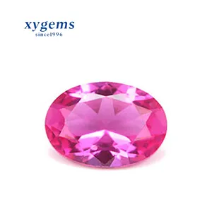 Xygems 3 # कोरन्डम रूबी 10x12mm ओवल कट सिंथेटिक पत्थर/ओवल रोज कोरन्डम पत्थर