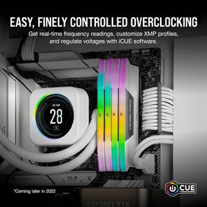 คอร์แซร์ เวนเจนซ์ RGB DDR5 32GB 6000MHz หน่วยความจำเดสก์ท็อป สีขาว - Product Image 5
