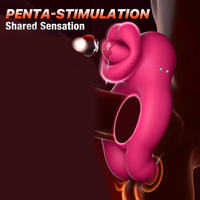 Anneau pénien pour hommes, anneau vibrant pour retarder l'éjaculation, anneau de stimulation clitoridienne pour couple adulte