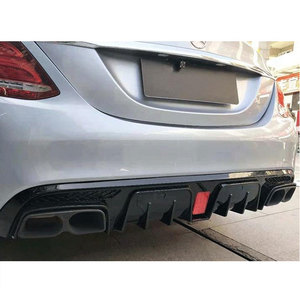 高品质后扩散器唇带排气管，适用于梅赛德斯奔驰 W205 <span class=keywords><strong>C</strong></span> 级，升级为 bbs 风格扩散器，2015-2021 年 - Product Image 6
