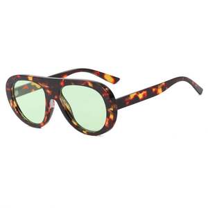 Gafas de Sol Ovaladas Vintage 2025 con Logotipo Personalizado para Hombre, Protección UV400, Montura Grande con Diseño de Leopardo, Gafas de Sol de Piloto para Mujer - Product Image 6