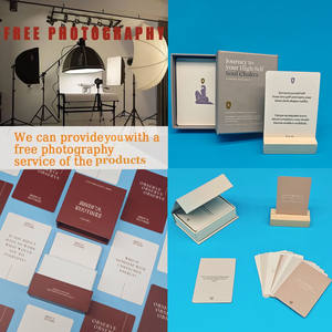 Cartes d'affirmation personnalisées Mindful Health Mental Mindfulness Affirmation Card Cartes de citation inspirantes avec support <span class=keywords><strong>en</strong></span> bois - Product Image 6