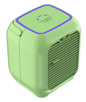 Ventilateur d'air évaporatif portable tendance avec réservoir d'eau et lumière d'ambiance colorée pour usage extérieur