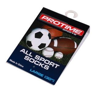 Etichette personalizzate all'ingrosso per calze sportive, cartellini per calze atletiche, topper per confezioni, etichette in carta patinata, laminazione in film - Product Image 2